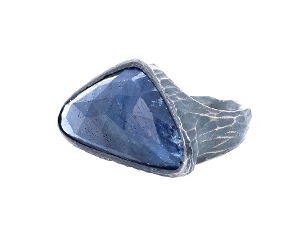 Rustic Blue Sapphire Ring